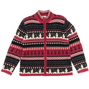 Y2k vintage Christmas cardigan sweater 2000s